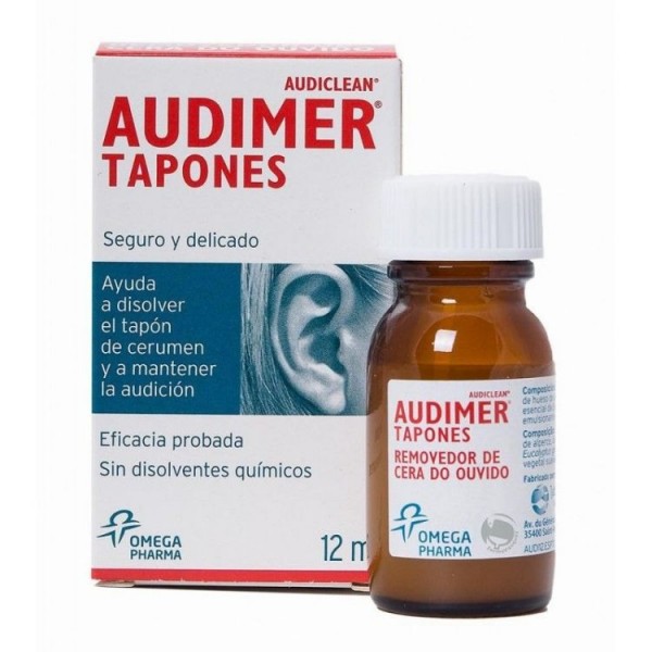 Audimer Tapones Solucion Limpieza Oido 12 ml