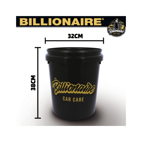 Kit Limpieza para el Lavado Coche Kit Billionaire Cubo 20L Tapa y Rejilla